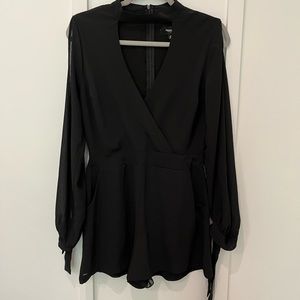 boutique Black night out romper